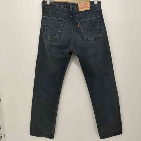 リーバイス Levis 90-2000s 501 ボタンフライ 後染めブラック ストレートデニム メンズ W30 L36