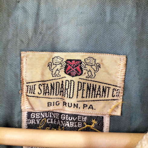 THE STANDARD PENNANT 両面チェーンステッチ バイカラー ウール スタジアムジャンパー スタジャン メンズ