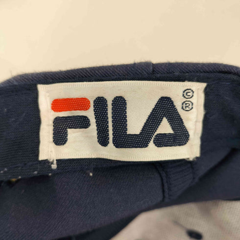 フィラ FILA フロントロゴ刺繍 スナップバック 6パネルキャップ メンズ
