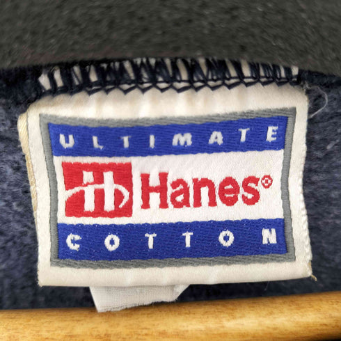 ヘインズ Hanes 90S ULTIMATE COTTON キャラクター刺繍 L/S スウェット メンズ