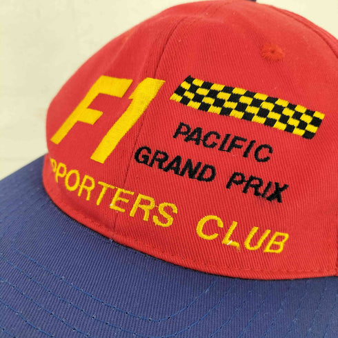 フロント刺繍 スナップバック 6パネルキキャップ F1 PACIFIC GRAND PRIX メンズ