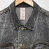 HOLLYWOOD ERA ウォッシュ加工 ブラックデニム ロングコート メンズ import:M