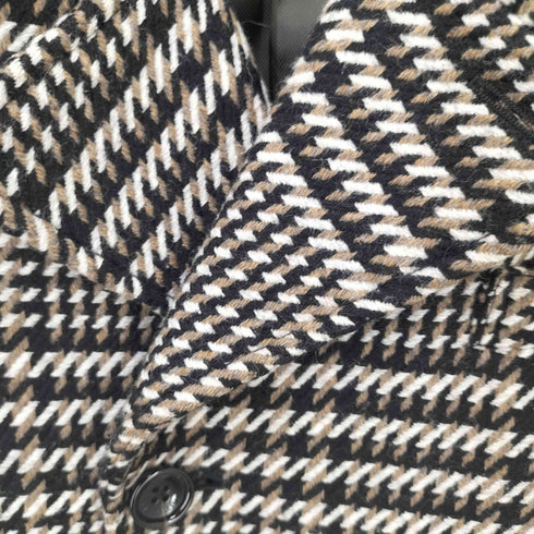 ミッシェルクランオム MICHEL KLEIN HOMME ハイランドチェックコート メンズ 48