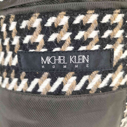ミッシェルクランオム MICHEL KLEIN HOMME ハイランドチェックコート メンズ 48