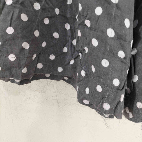 ブラックコムデギャルソン BLACK COMME des GARCONS AD2019 20SS ドット柄レーヨン100 クロップドパンツ レディース JPN:S