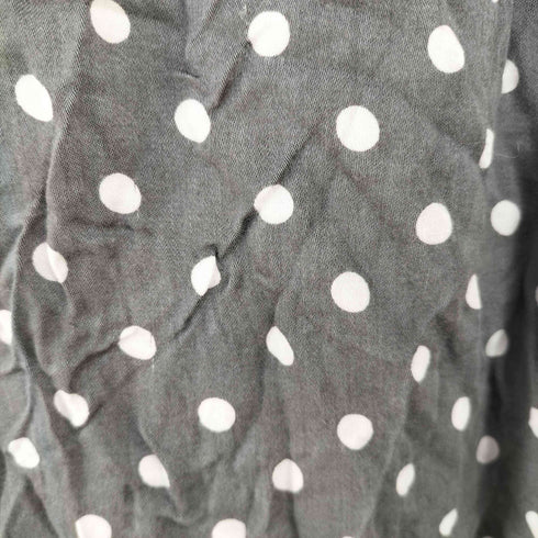 ブラックコムデギャルソン BLACK COMME des GARCONS AD2019 20SS ドット柄レーヨン100 クロップドパンツ レディース JPN:S