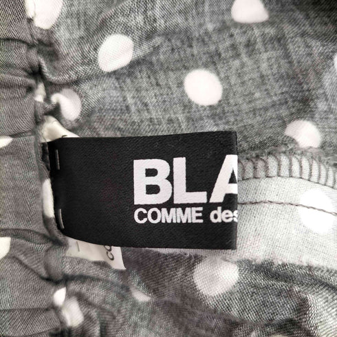 ブラックコムデギャルソン BLACK COMME des GARCONS AD2019 20SS ドット柄レーヨン100 クロップドパンツ レディース JPN:S