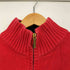 ローレンラルフローレン LAUREN RALPH LAUREN ロゴ刺繍 ハーフジップ リブ コットン ニット レディース import:XL