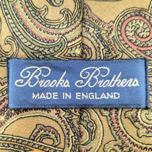 ブルックスブラザーズ BROOKS BROTHERS イングランド製 ペイズリー ネクタイ メンズ