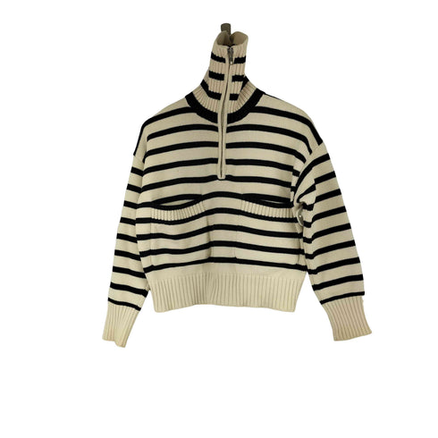 ザラ ZARA ハイネック ハーフジップニット レディース US S