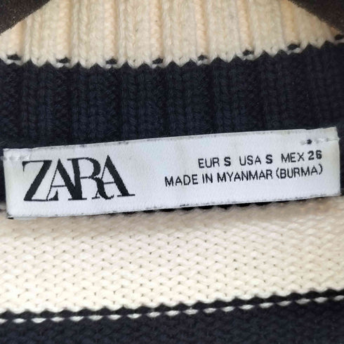 ザラ ZARA ハイネック ハーフジップニット レディース US S