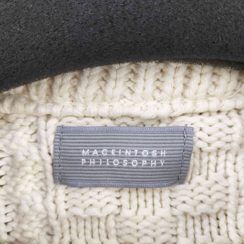 マッキントッシュフィロソフィー MACKINTOSH PHILOSOPHY MADE IN ENGLAND コットンフィッシャーマンニット レディース 34