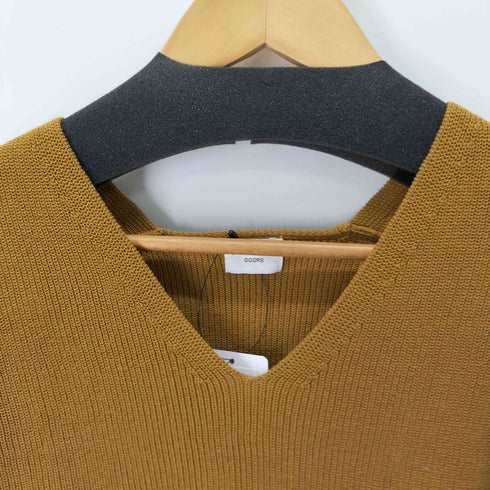 アーバンリサーチドアーズ URBAN RESEARCH DOORS コットン畦Vネックニット レディース ONE SIZE