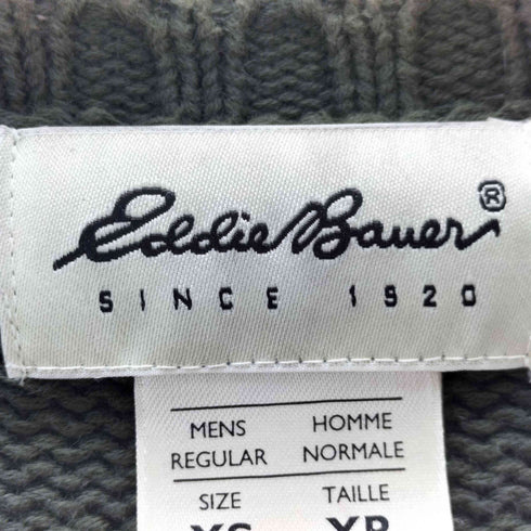 エディーバウアー Eddie Bauer 白タグ コットンニットセーター メンズ JPN:XS