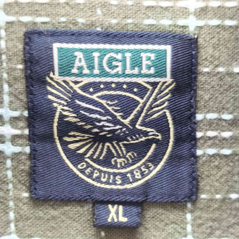 エーグル AIGLE カスリプルオーバーシャツ メンズ JPN:XL