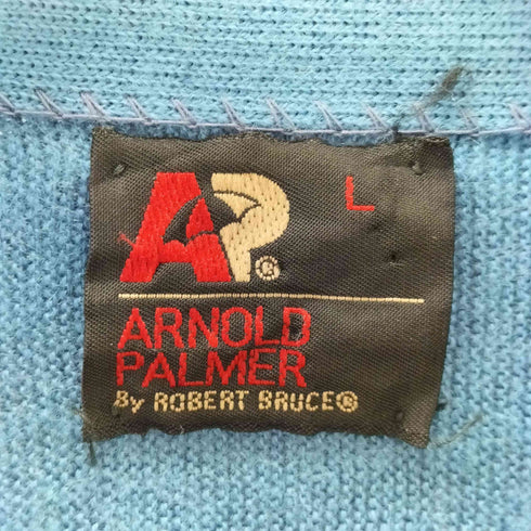 アーノルドパーマー Arnold Palmer 70S アクリルニットカーディガン メンズ import:L