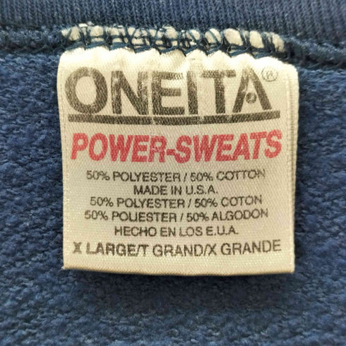 オニータ ONEITA 90S USA製 shadty クルーネックスウェット メンズ JPN:XL