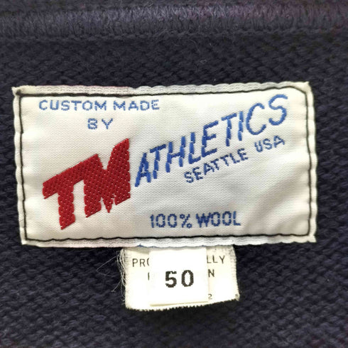 tm athletics レタードカーディガン USA メンズ 50
