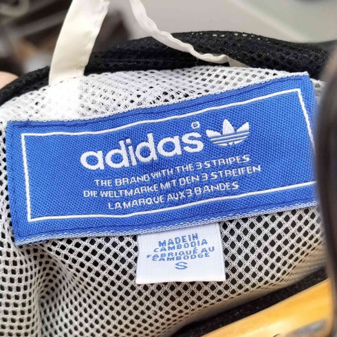 アディダス adidas トレフォイル刺繍 バイカラー ナイロンジャケット メンズ JPN:S