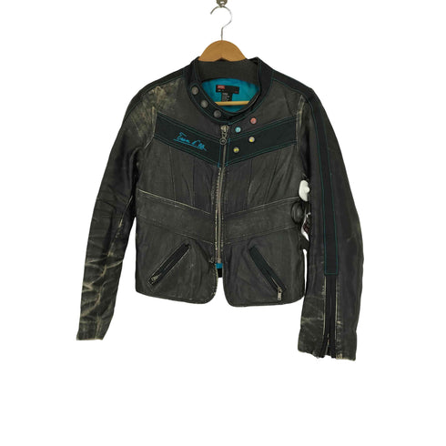 ディーゼル DIESEL シングル ライダースジャケット レディース JPN:S