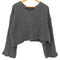 マカフィー MACPHEE 21AW エアヤーンケーブル クルーネックプルオーバー レディース JPN:S