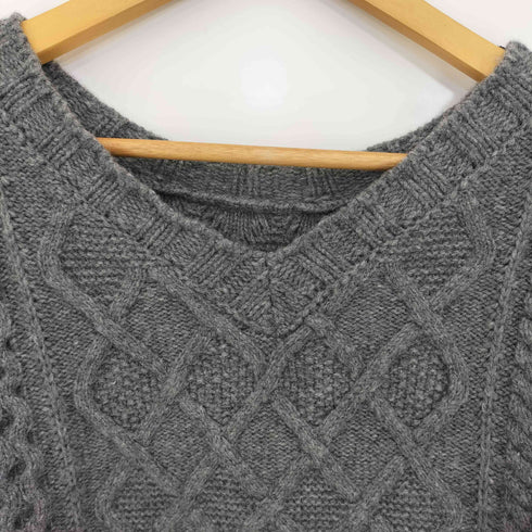 マカフィー MACPHEE 21AW エアヤーンケーブル クルーネックプルオーバー レディース JPN:S