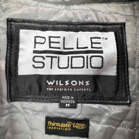 PELLE STUDIO ジップアップ リアルレザー スポーツジャケット メンズ M