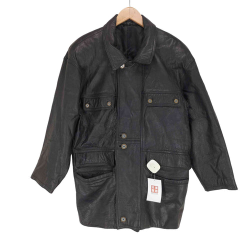 talk to LAMB 香港製 ラムレザー カバーオールジャケット レディース 9