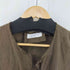 ザラ ZARA 100% LINEN OVERSHIRT リメイク加工 ノーカラーシャツ メンズ JPN:XL