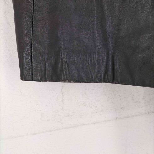 ANGEL LEATHER カラーファー ベルテッドレザーコート レディース 9
