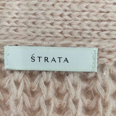 エストラータ STRATA ラメミックスローゲージカーディガン レディース FREE