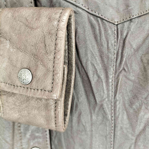DANIER リアルレザーシャツ レディース 2XS