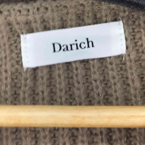 ダーリッチ Darich レザーコンビオーバーカーディガン レディース FREE