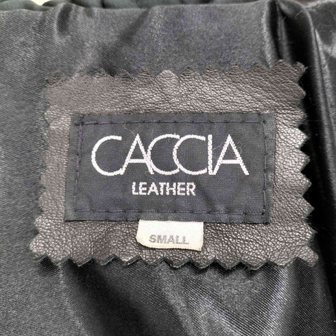 CACCIA フーデッド レザージャケット レディース S