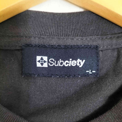 サブサエティ Subciety LABEL TEE ラベル Tシャツ メンズ JPN:L