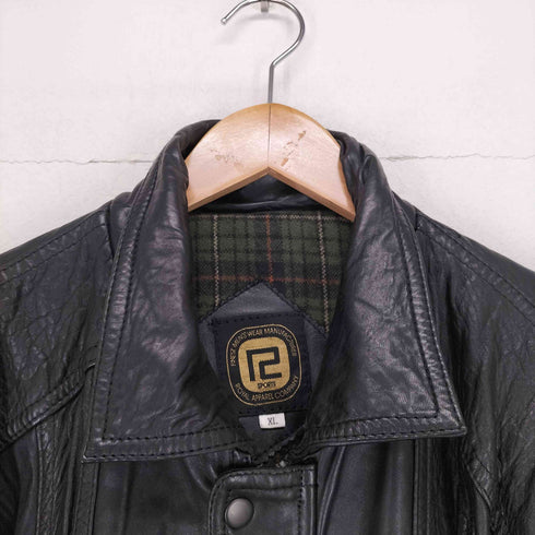 ジップアップ レザージャケット メンズ JPN:XL
