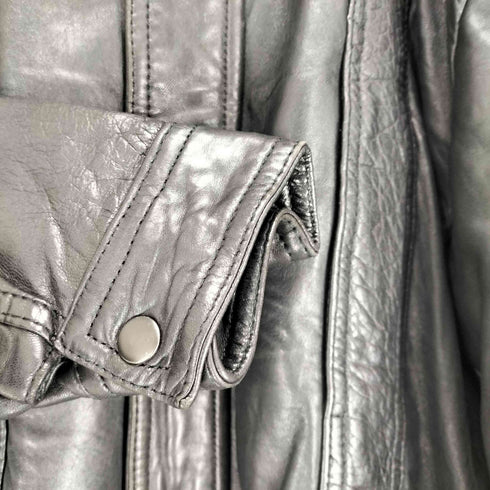 ジップアップ レザージャケット メンズ JPN:XL