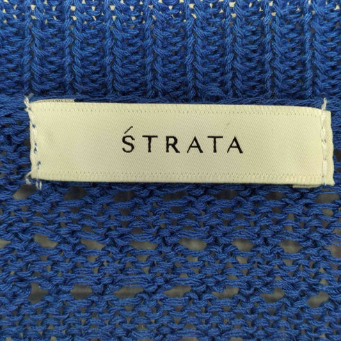 エストラータ STRATA バックスリットメッシュカーディガン レディース FREE