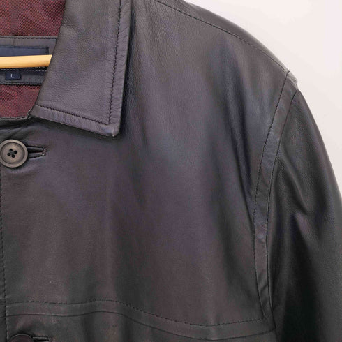 BROOKER レザーカーコート メンズ import:L