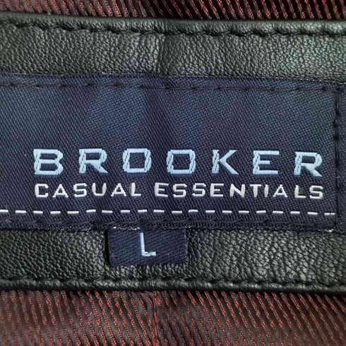 BROOKER レザーカーコート メンズ import:L