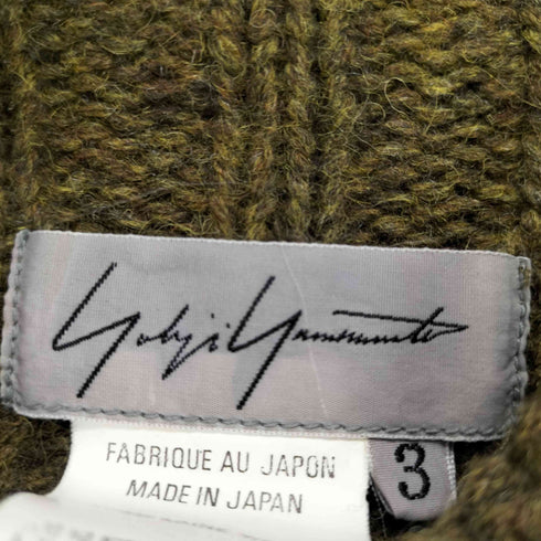 ヨウジヤマモト Yohji Yamamoto サイドスリット袖フレアニットワンピース レディース JPN:3