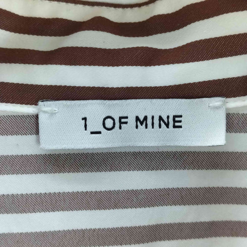 ワンオブマイン 1_OF MINE ストライプ ロングスリーブシャツ レディース