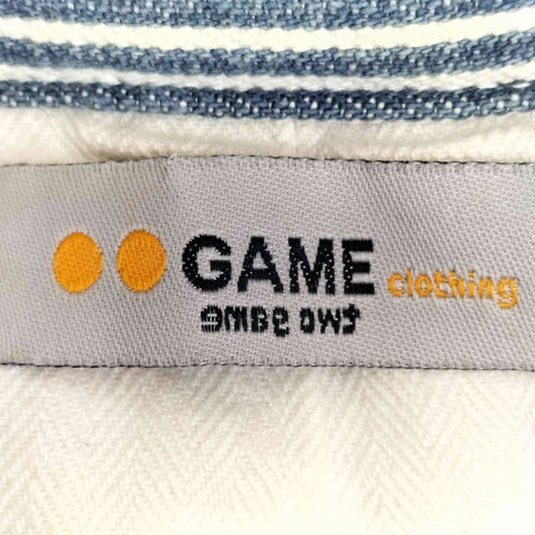 ゲーム GAME リペア加工 ヒッコリーストライプ カバーオール メンズ JPN:M