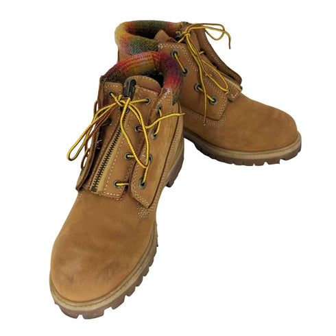 ティンバーランド Timberland WATERPROOF 3WAY 裏地チェック ウィートヌバック チャッカブーツ メンズ JPN:25