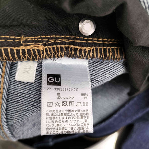 ジーユー GU ハイウエストセミワイドジーンズ メンズ JPN:XL