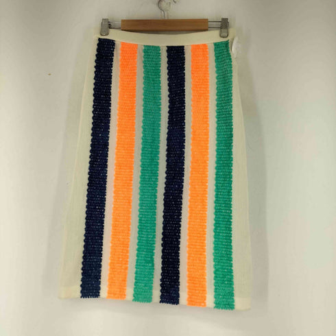 ツモリチサト TSUMORI CHISATO ストライプ ウールスカート レディース