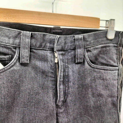 バジュラ bajra Dirge Y2K サイドジップ レザーフレアデニムパンツ メンズ M
