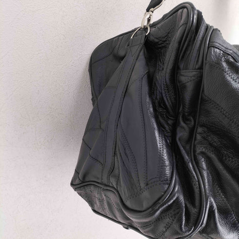 リアルレザー継ぎ接ぎボストンバッグ メンズ ONE SIZE