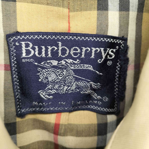 バーバリーズ BURBERRYS MADE IN ENGLAND 裏地ノヴァチェックステンカラーコート メンズ