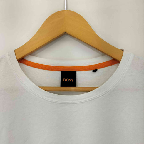 ボス BOSS コットン ファブリックロゴパッチ ロングスリーブTシャツ メンズ import:L